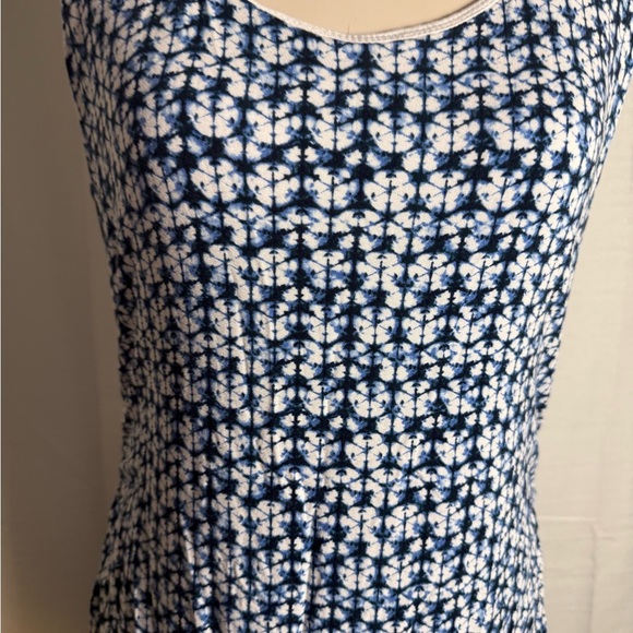 A Pea in the Pod Blue and White Sheath Midi Dress - Picture 4 of 8